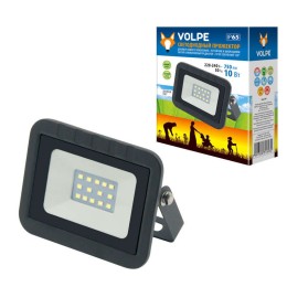 Прожектор светодиодный ULF-Q511 10W/DW IP65 220-240В BLACK дневной свет 6500К корпус черн. Volpe UL-
