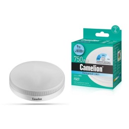 Лампа светодиодная LED9-GX53/845/GX53 9Вт 220В со ступенчатым изменением яркости Camelion 14730