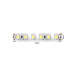 Лента светодиодная стандарт 2835 120LED/м 9.6Вт/м нейтр. бел. 24В IP20 со скотчем 3М (уп.5м) SWG Sta