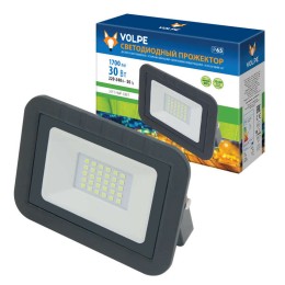 Прожектор светодиодный ULF-Q511 30W/GREEN IP65 220-240В BLACK зел. свет корпус черн. Volpe UL-000025