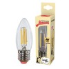 Лампа светодиодная Филамент 8Вт свеча 2700К E27 720лм 160-260В ЭКОНОМКА EcoLedFL8wCNE2727