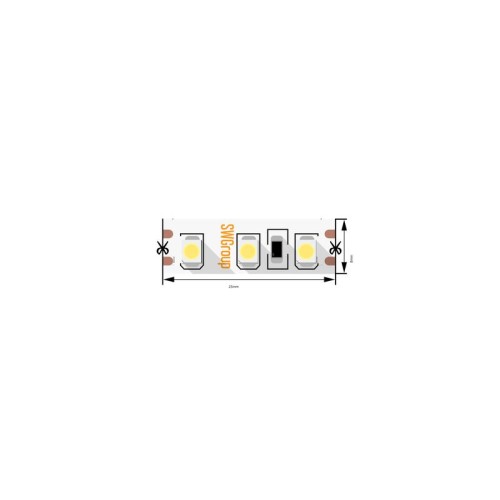 Лента светодиодная стандарт 3528 120LED/м 9.6Вт/м нейтр. бел. 12В IP20 со скотчем 3М (уп.5м) SWG Sta