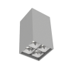 Светильник светодиодный DL-Box Reflect Multi 2х2 10Вт 3000К 80х80х150 накладной 24град. RAL7045 сер.