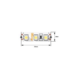 Лента светодиодная стандарт 3528 120LED/м 9.6Вт/м тепл. бел. 12В IP20 со скотчем 3М (уп.5м) SWG Stan
