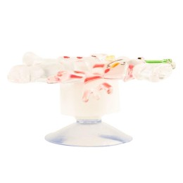 Фигура светодиодная "Снеговик с подарком" 75х90х10мм 1LED RGB 0.1Вт 4.5В IP20 на присоске элементы п