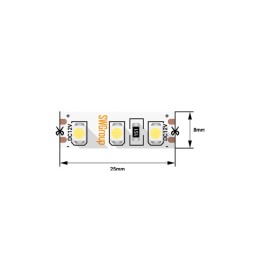 Лента светодиодная стандарт 3528 120LED/м 9.6Вт/м холод. бел. 12В IP20 со скотчем 3М (уп.5м) SWG Sta