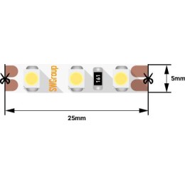 Лента светодиодная стандарт 3528 120LED/м 9.6Вт/м холод. бел. 12В IP20 со скотчем 3М (уп.5м) SWG Sta