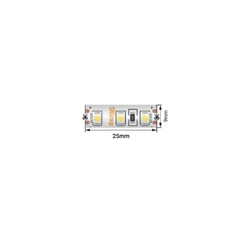 Лента светодиодная стандарт 3528 120LED/м 9.6Вт/м красн. 12В IP66 со скотчем 3М (уп.5м) SWG Standard