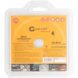 Диск отрезной алмазный Profi Plus 115х1.2х5.8х22.2мм Cutop 64-11512