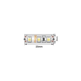 Лента светодиодная стандарт 3528 120LED/м 9.6Вт/м тепл. бел. 12В IP66 со скотчем 3М (уп.5м) SWG Stan