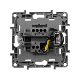 Выключатель 1-кл. СП Etika 10А IP20 250В 10AX с подсветкой/индикацией безвинтов. зажимы механизм алю
