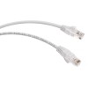 Патч-корд U/UTP кат.5E PC-UTP-RJ45-Cat.5e-0.5m-WH-LSZH 2хRJ45/8p8c неэкранир. LSZH 0.5м бел. Cabeus