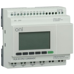 Контроллер программируемый логический (микро ПЛК) PLR-M. CPU DI08/DO04(R) 24В DC ONI PLR-M-CPU-12R00
