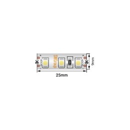 Лента светодиодная стандарт 3528 120LED/м 9.6Вт/м тепл. бел. 24В IP66 со скотчем 3М (уп.5м) SWG Stan