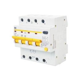 Выключатель автоматический дифференциального тока 4п C 32А 100мА тип AC 4.5кА АД-14 KARAT IEK MAD10-