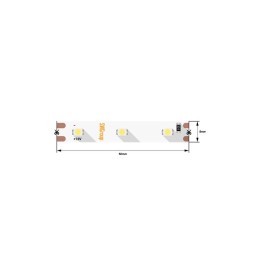 Лента светодиодная стандарт 3528 60LED/м 4.8Вт/м тепл. бел. 12В IP20 со скотчем 3М (уп.5м) SWG Stand