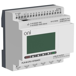 Контроллер программируемый логический (микро ПЛК) PLR-M. CPU DI12/DO06(T) 24В DC ONI PLR-M-CPU-18T00