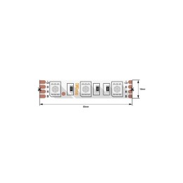 Лента светодиодная стандарт 5050 60LED/м 14.4Вт/м RGB 12В IP20 со скотчем 3М (уп.5м) SWG Standard 00