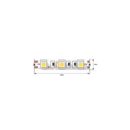 Лента светодиодная стандарт 5050 60LED/м 14.4Вт/м холод. бел. 12В IP20 со скотчем 3М (уп.5м) SWG Sta