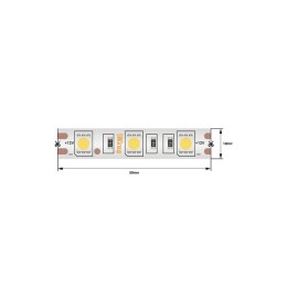 Лента светодиодная стандарт 5050 60LED/м 14.4Вт/м тепл. бел. 12В IP68 со скотчем 3М (уп.5м) SWG Stan