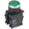Кнопка d22мм 1НО+1НЗ MASTER зел. IEK MI-BT60-11-3-22-K06