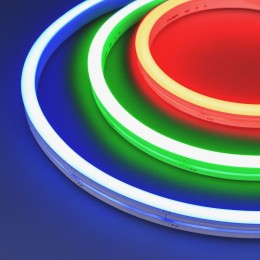 Лента светодиодная MOONLIGHT-SIDE-B84-12x17mm 24V RGB 12Вт/м IP67 wire x2 боков. вывод кабеля гермет