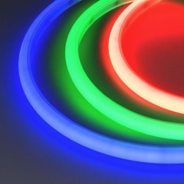 Лента светодиодная MOONLIGHT-TOP-G120-16x15mm 24V RGB 12Вт/м IP67 wire x2 боков. вывод кабеля гермет