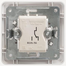 Переключатель проходной 1-кл. СП W59 16А IP20 в сборе бел. SchE VS616-156-18