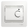 Термостат Glossa электронный для теплого пола с датчиком +5град.C +50град.C 10А в сборе бел. SchE GS