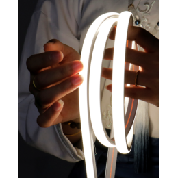 Лента светодиодная Neon MoonLight 12Вт/м 24В 3000К 12мм IP67 480LED/м (уп.5м) VARTON VLS-67-12-ML-12