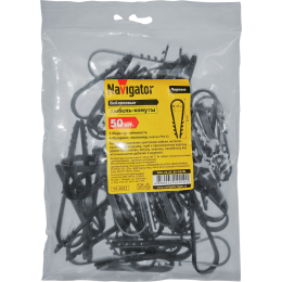 Дюбель-хомут для круглого кабеля 14 210 NCU-19-25-65-50/BL (уп.50шт) Navigator 14210