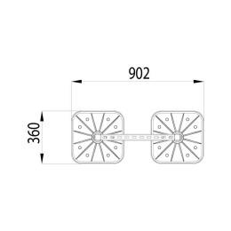 Конструкция опорная для горизонт. прямоугольн. воздуховодов и метал. лотков кабеленесущих систем TEC
