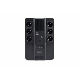 Источник бесперебойного питания SKAT-UPS 800 AI 220В 480Вт 1 АКБ 9А.ч внутр. меандр. стабилизац. нап