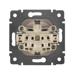 Розетка 1-м СП Valena 16А IP21 2P+E с заземл. защ. шторки с крышкой винты механизм бел. Leg 774422