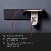 Адаптер USB (2хUSB-A + USB-С) + розетка 220-250В с подсветкой и подставкой для телефона Rexant 11-12