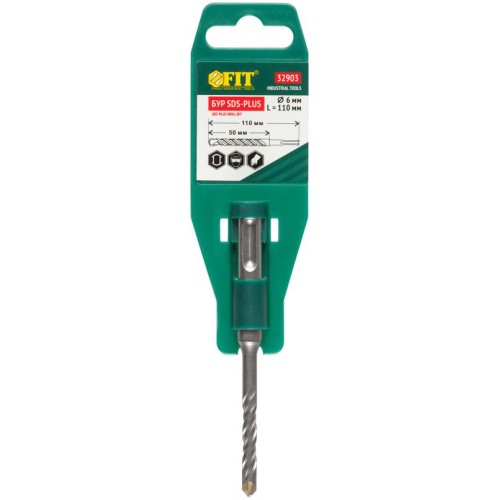 Бур по бетону SDS PLUS с двойн. резьбой 6х110мм FIT 32903