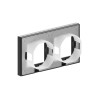 Рамка 2-м Эпика IP44 черн. пластик EKF UP1-FPB-02-44
