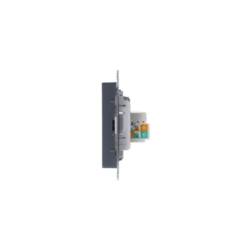 Розетка компьютерная + телевизионная 2-м AtlasDesign RJ45 кат.5E + TV механизм грифель SE ATN000789