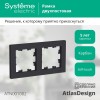Рамка 2-м AtlasDesign универс. карбон SE ATN001002