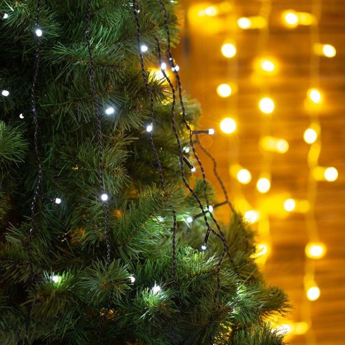 Гирлянда светодиодная елочная с кольцом 7 нитей х1.5м 105LED бел. 5.5Вт 220-240В IP20 не соединяемая