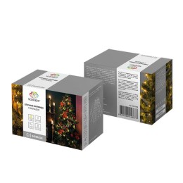 Гирлянда светодиодная елочная с кольцом 7 нитей х1.8м 126LED тепл. бел. 6.5Вт 220-240В IP20 не соеди