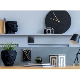 Выключатель 2-кл. СП Etika 10А IP20 250В 10AX с подсветкой/индикацией авт. зажимы механизм антрацит