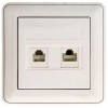 Розетка компьютерная + телефонная 2-м СП W59 RJ45 + RJ11 кат.5E 1А бел. SchE RSI-251TK5E-18 (РСИ-251