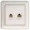 Розетка компьютерная + телефонная 2-м СП W59 RJ45 + RJ11 кат.5E 1А бел. SchE RSI-251TK5E-18 (РСИ-251