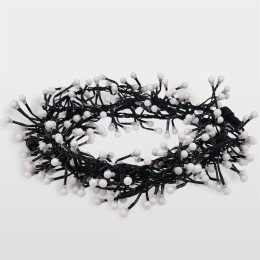 Гирлянда светодиодная "Мишура LED" 3м 288LED бел./тепл. бел. 18Вт 220-240В IP20 провод ПВХ темн. зел