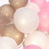 Гирлянда светодиодная "Тайские фонарики "Вельвет" 3.5м 20LED тепл. бел. 1Вт IP20 провод ПВХ прозр. э