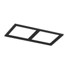 Рамка двойная для серии COMBO 3 квадратная черн. SWG PRO 00-00004195