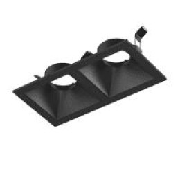 Рамка двойная для серии COMBO 3 квадратная черн. SWG PRO 00-00004195