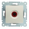 Розетка телевизионная проходная TV Lillium 12дБ с панелью механизм крем. Makel 30010007