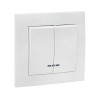 Выключатель 2-кл. СП Валенсия 10А IP20 с индикатором бел. PROxima EKF EWV10-123-10